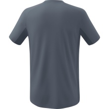 Erima Sport-Tshirt Liga Star (robust, elastisch, feuchtigkeitsableitend) grau/schwarz Jungen