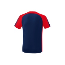 Erima Sport-Tshirt Six Wings (100% Polyester, schnelltrocknend, angenehmes Tragegefühl) navyblau/rot Jungen