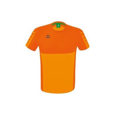 Erima Sport-Tshirt Six Wings (100% Polyester, schnelltrocknend, angenehmes Tragegefühl) orange Jungen