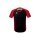 Erima Sport-Tshirt Six Wings Trikot (100% Polyester, strapazierfähig) schwarz/rot Herren