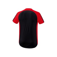 Erima Sport-Tshirt Six Wings Trikot (100% Polyester, strapazierfähig) schwarz/rot Kinder