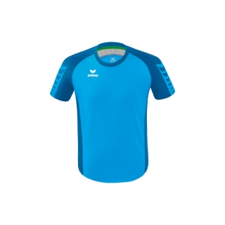 Erima Sport-Tshirt Six Wings Trikot (100% Polyester, strapazierfähig) curacaoblau Herren