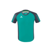 Erima Sport-Tshirt Six Wings Trikot (100% Polyester, strapazierfähig) petrolblau/grau Herren