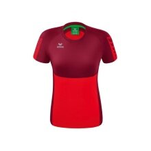 Erima Sport-Shirt Six Wings (100% Polyester, taillierter Schnitt, schnelltrocknend) rot/bordeaux Damen