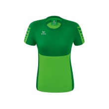 Erima Sport-Shirt Six Wings (100% Polyester, taillierter Schnitt, schnelltrocknend) grün/smaragd Damen