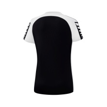 Erima Sport-Shirt Six Wings (100% Polyester, taillierter Schnitt, schnelltrocknend) schwarz/weiss Damen