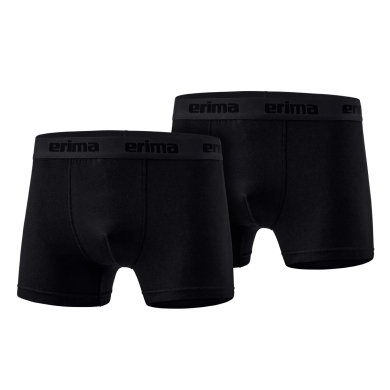 Erima Unterwäsche Boxershort (angenehmes Tragegefühl) schwarz Herren - 2 Stück