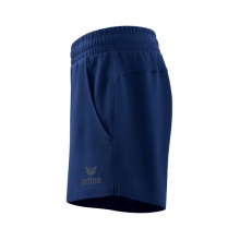 Erima Freizeithose Essential Team Sweatshorts kurz - weicher Baumwollmix, leichter Stretch - navyblau Damen