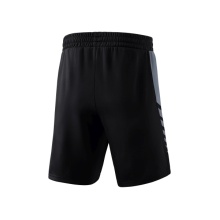 Erima Sport-Hose Six Wings Worker Shorts kurz (100% Polyester, ohne Innenslip, bequem) schwarz/grau Jungen