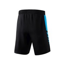 Erima Sporthose Short Six Wings Worker (100% Polyester) kurz schwarz/curacaoblau Herren