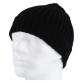 Falke Strickmütze (Beanie) Hat Unisex - Merinowolle, Rippenstruktur, Umschlag - schwarz - 1 Stück