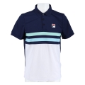 Fila Tennis-Polo Nelio peacoatblau/weiss Herren