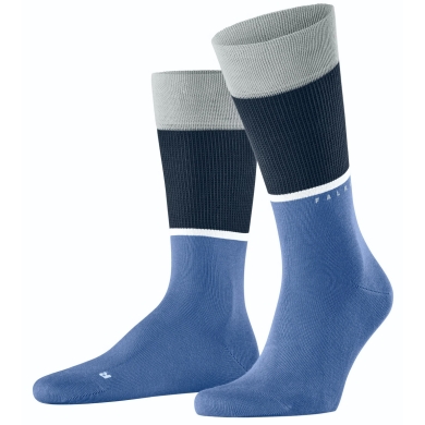 Falke Tagessocke Crew Unlimited (modisches Design, Bio-Baumwolle) olympicblau Herren - 1 Paar