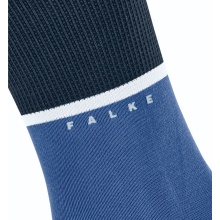 Falke Tagessocke Crew Unlimited (modisches Design, Bio-Baumwolle) olympicblau Herren - 1 Paar