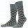 Falke Tagessocke Crew Smart Check (modisches Design, Baumwolle) dustgrau Herren - 1 Paar