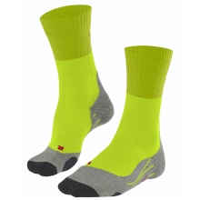 Falke Trekkingsocke TK2 (Merinowolle, für leichtes Gelände) graulime Herren - 1 Paar