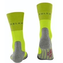 Falke Trekkingsocke TK2 (Merinowolle, für leichtes Gelände) graulime Herren - 1 Paar