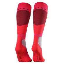 Skisocke SK2 Intermediate Wool (mittelstarke Polsterung) pink/grau/rot Damen - 1 Paar