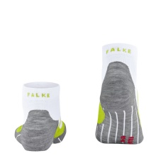 Falke Laufsocke RU4 Cool Short (mittelstarke Polsterung, kühlend) weiss/grau/lime Herren - 1 Paar