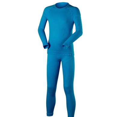 Falke Funktionsunterwäsche-Set Maximum Warm (Langarmshirt und lange Hose) hellblau Kinder