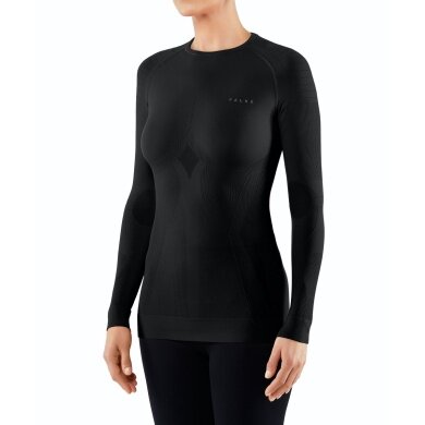 Falke Langarmshirt Maximum Warm Unterwäsche schwarz Damen