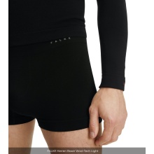 Falke Boxershort Wool-Tech (Merinowolle) Unterwäsche schwarz Herren