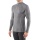 Falke Langarmshirt Wool Tech Half-Zip (Merinowolle) Unterwäsche grau Herren