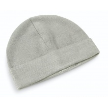 Falke Strickmütze (Beanie) Unisex - Merinowolle, Shadow-Rippstruktur, Umschlag - hellgrau - 1 Stück