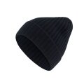 Falke Wintermütze (Beanie) Unisex - Kaschmir, Rippenstruktur, Umschlag - dunkelblau - 1 Stück