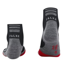 Falke Bikesocke BC5 Endurance (feuchtigkeitsableitend, leichte) Kurzsocken schwarz/grau - 1 Paar