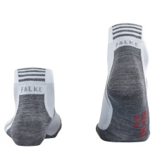 Falke Bikesocke BC6 Pro (ultraleichte Polsterung) Kurzsocken weiss/grau - 1 Paar