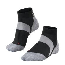 Falke Bikesocke BC6 Pro (ultraleichte Polsterung) Kurzsocken schwarz/grau - 1 Paar