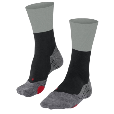 Falke Bikesocke BC Gravel (optimale Passform) schwarz/grau - 1 Paar