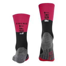 Falke Bikesocke BC Gravel (optimale Passform) schwarz/rot - 1 Paar