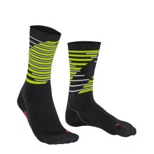 Falke Bikesocke BC Impulse (ultraleichte Netzgestrick , schnelltrocknend) schwarz/limegrün - 1 Paar