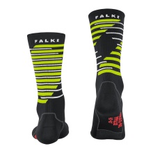 Falke Bikesocke BC Impulse (ultraleichte Netzgestrick , schnelltrocknend) schwarz/limegrün - 1 Paar