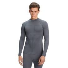 Falke Funktionsunterwäsche Langarmshirt Warm (perfekte Feuchtigkeits - und Temperaturregulierung) grau Herren