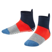 Falke Hausschuhe Colour Block (nachhaltige Baumwolle) navyblau Kinder