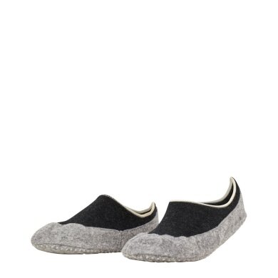 Falke Hausschuhe Cosyshoe (weiche Merinowolle) schwarzgrau Damen