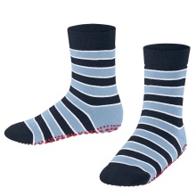 Falke Hausschuhe Simple Stripes (Baumwolle-Mischung) spaceblau Kinder