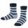 Falke Hausschuhe Simple Stripes (Baumwolle-Mischung) spaceblau Kinder