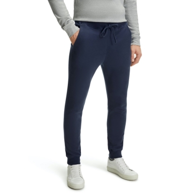 Falke Jogginghose Classic (Baumwolle, moderner Look,komfortabel) lang spaceblau Herren