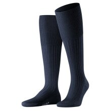 Falke Kniestrümpfe Bristol Pure (klimaregulierende Merinowolle) navyblau Herren - 1 Paar