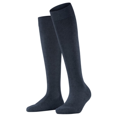 Falke Kniestrümpfe ClimaWool (feuchtigkeitsregulierend, Merinowolle) navyblau Damen - 1 Paar