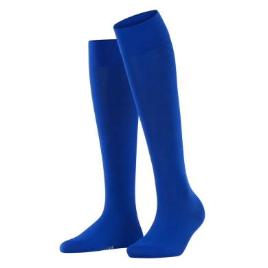 Falke Kniestrümpfe Cotton Touch (nachhaltige Baumwolle) royalblau Damen - 1 Paar