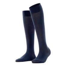 Falke Kniestrümpfe Cotton Touch (nachhaltige Baumwolle) navyblau Damen - 1 Paar