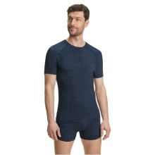 Falke Kurzarmshirt Wool-Tech Light (optimale Passform) Unterwäsche spaceblau Herren