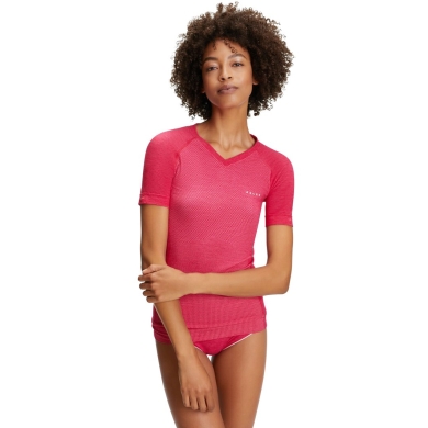 Falke Funktionsunterwäsche Kurzarmshirt Wool Tech Light (feinste Merinowolle) berrypink Damen