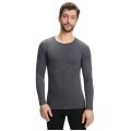 Falke Funktionsunterwäsche Langarmshirt Warm (wärmes Material, perfekte Feuchtigkeits) grau Herren