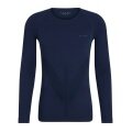 Falke Funktionsunterwäsche Langarmshirt Warm (wärmes Material, perfekte Feuchtigkeits) spaceblau Herren